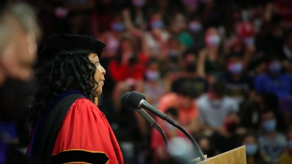 Chancellor-Provost Conway speaks at convocation