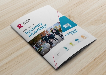 The Discovery Advantage Preliminary Report on a wooden table